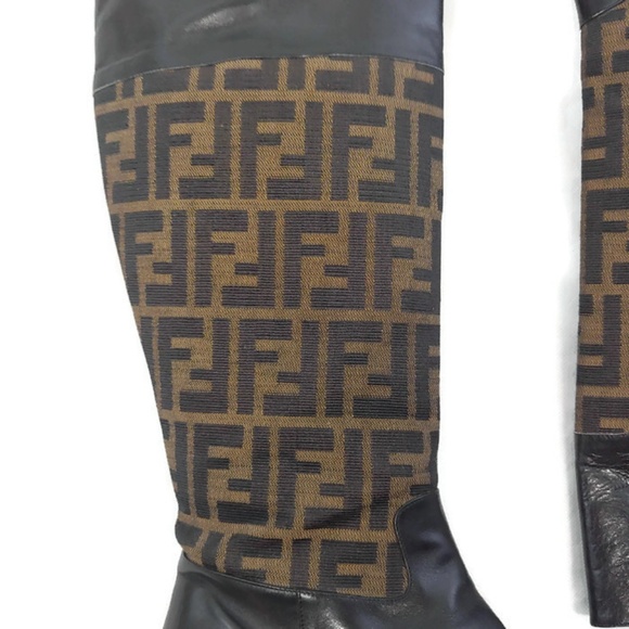 Fendi Boots Zucca Print Size 6 *Condition Issues** - Picture 3 of 8